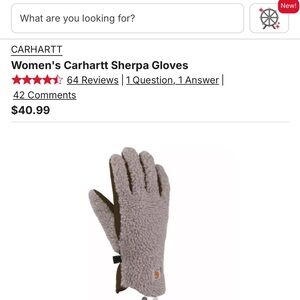 Carhartt Women's Sherpa Gloves - Tan